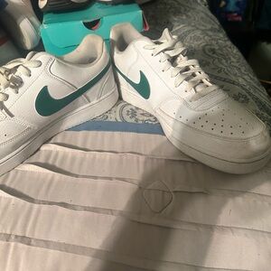 Nike Classic White and Green Sneakers